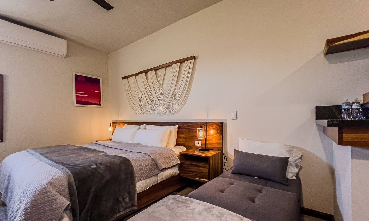 King bed and sofa bed