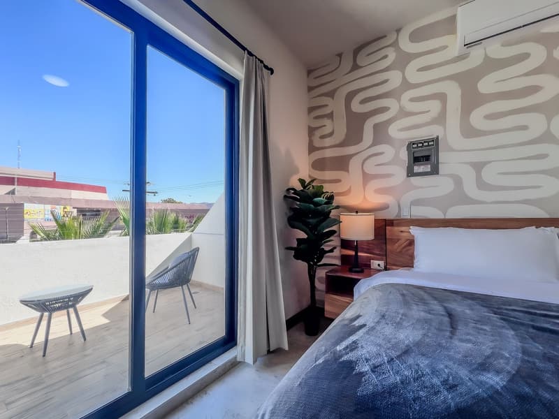 Private terrace and bedroom
