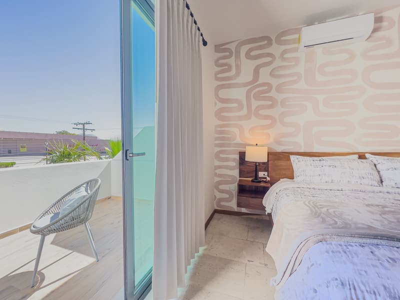 Bedroom opening onto the terrace
